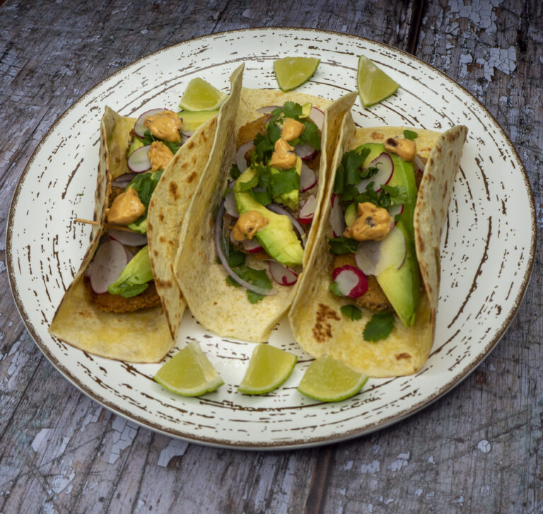 Tacos Veggie con Setas en Tempuras